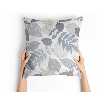 Cuscino LEAVES blu polvere