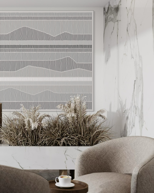Dipinto su tela LEVELS light gray