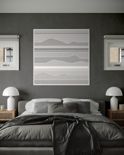 Dipinto su tela LEVELS light gray