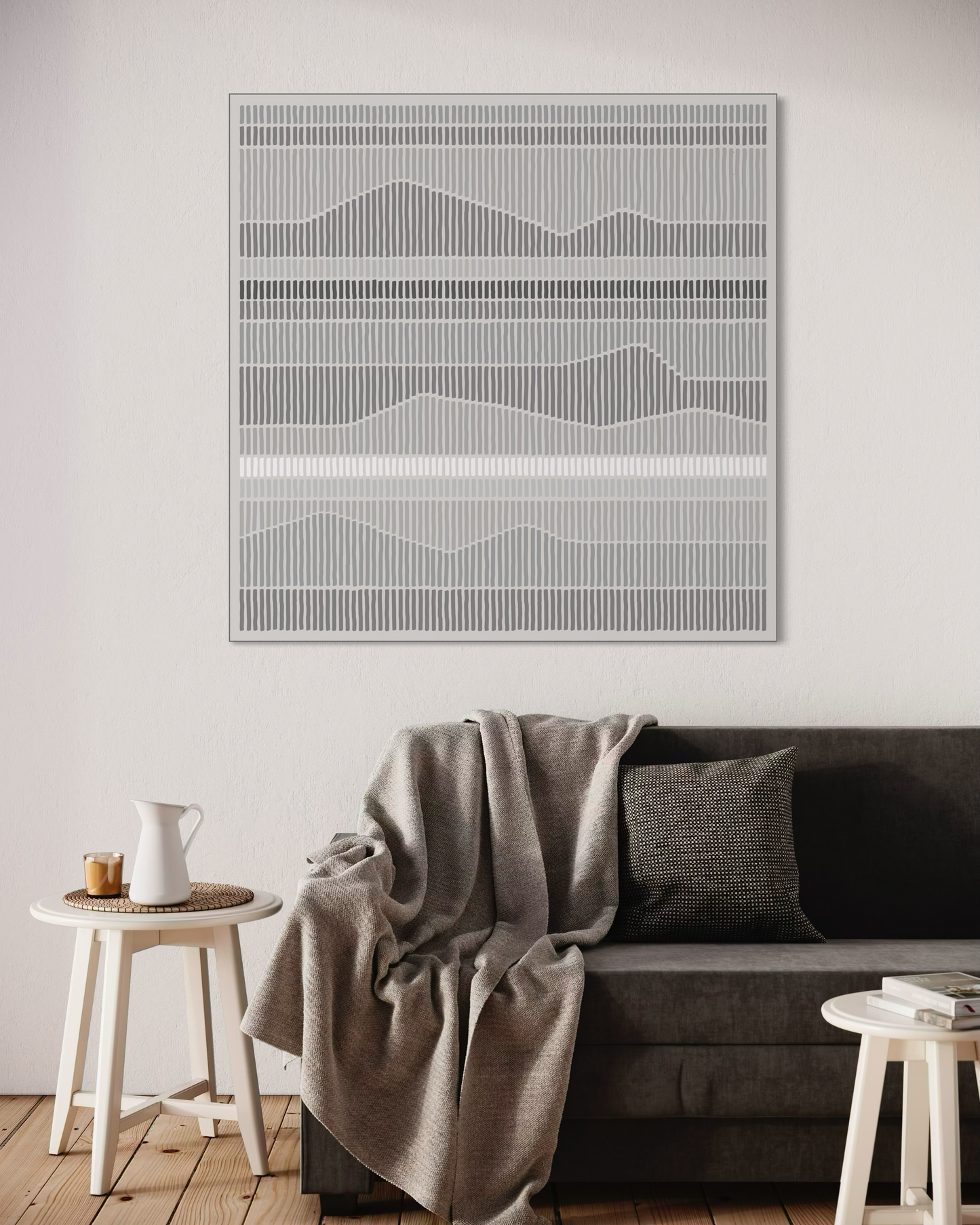 Dipinto su tela LEVELS light gray