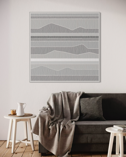 Dipinto su tela LEVELS light gray