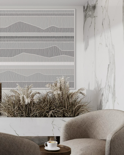 Dipinto su tela LEVELS light gray